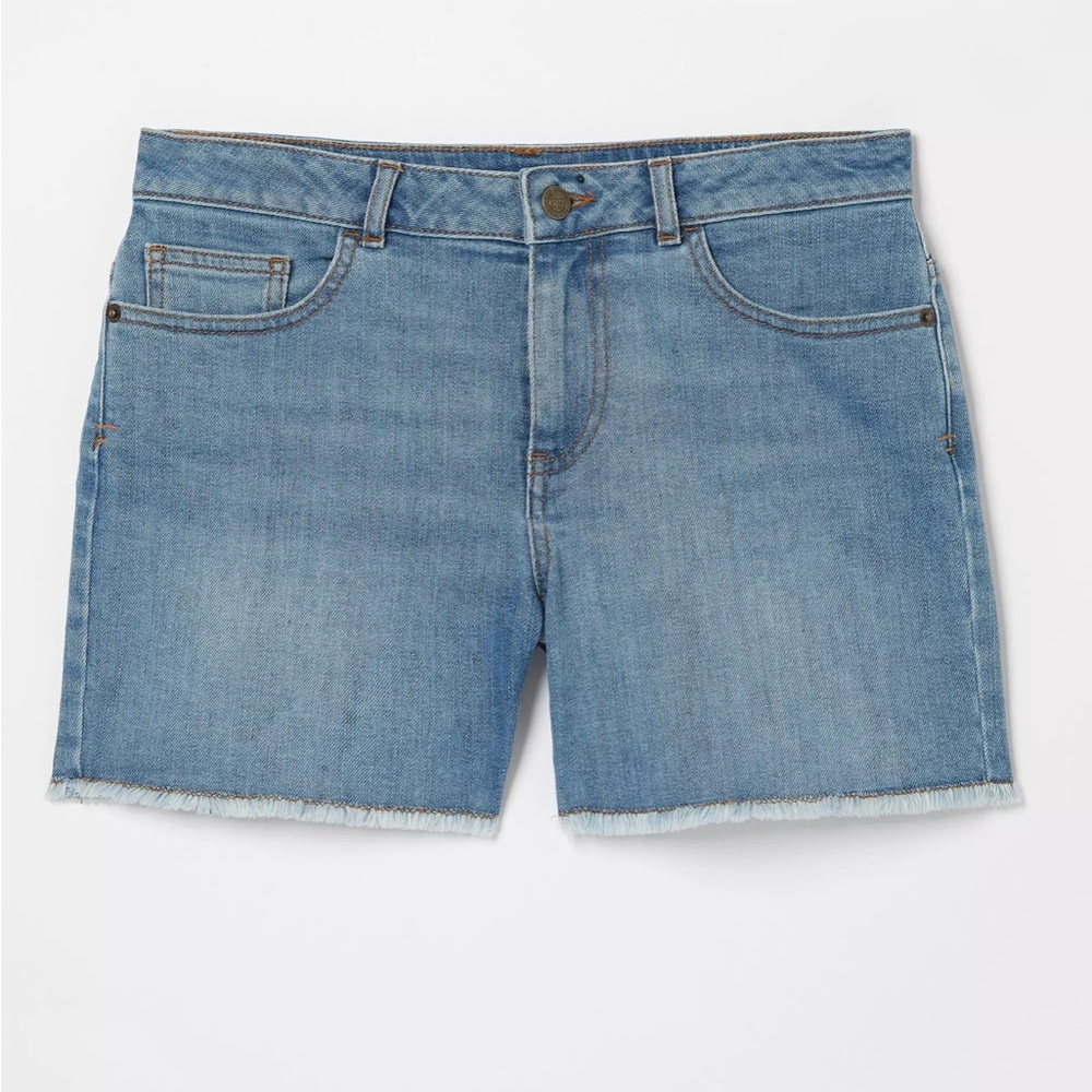 Frayed Edge Denim Shorts Size 10